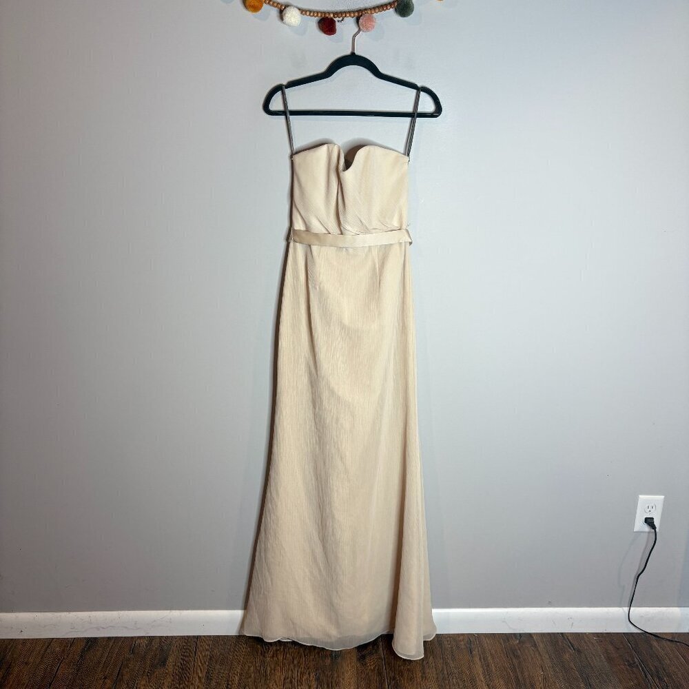 WHITE Vera Wang VW360352 bridesmaid dress in Champange